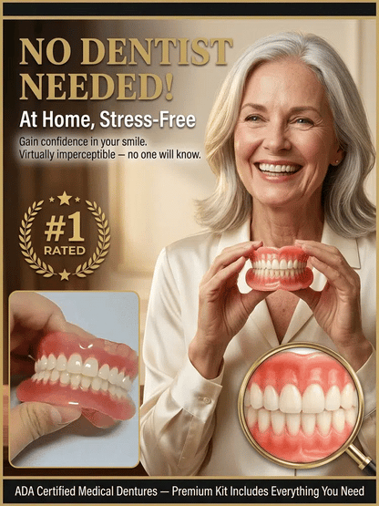 🌎Ends Today: 70% OFF! ⏰LUMIVO® Medical Full Denture with Strong Suctiond🦷Obtain American Dental Association (ADA) Certification