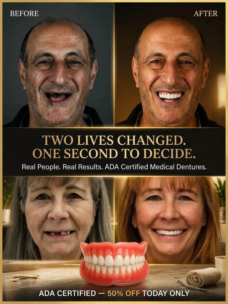 🌎Ends Today: 70% OFF! ⏰LUMIVO® Medical Full Denture with Strong Suctiond🦷Obtain American Dental Association (ADA) Certification