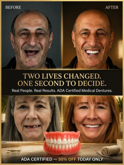🌎Ends Today: 70% OFF! ⏰LUMIVO® Medical Full Denture with Strong Suctiond🦷Obtain American Dental Association (ADA) Certification