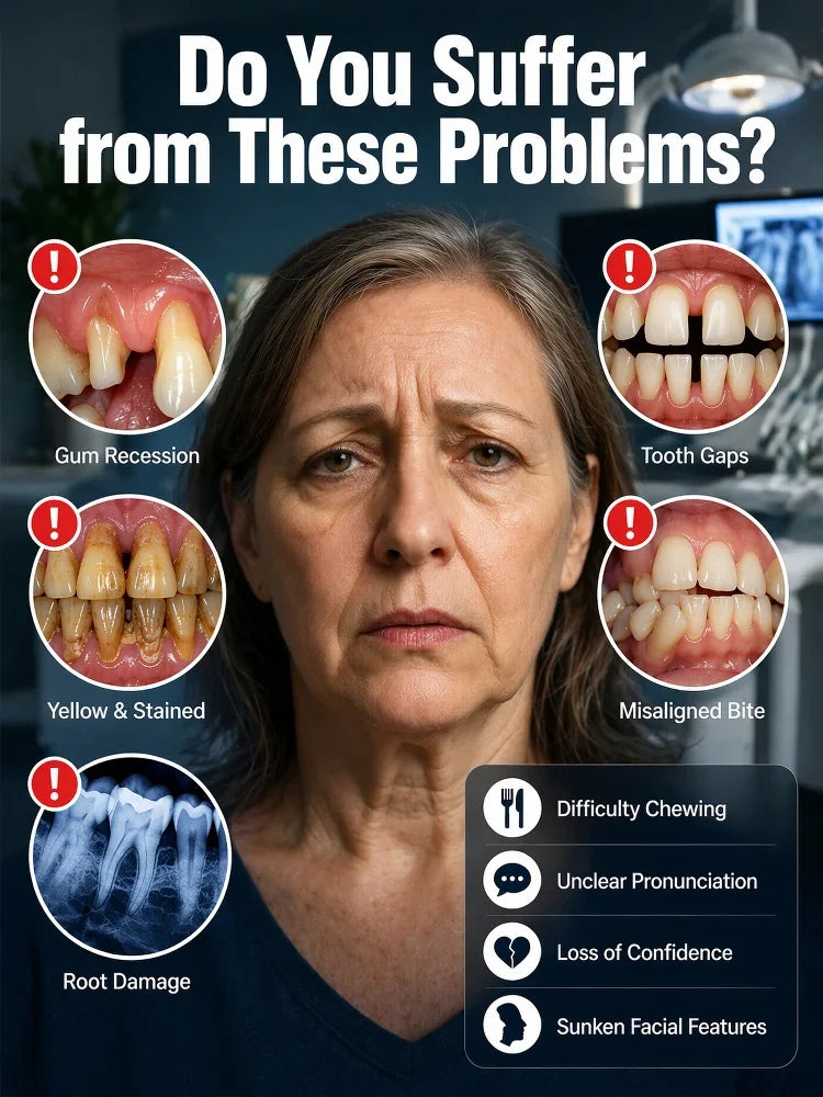 🌎Ends Today: 70% OFF! ⏰LUMIVO® Medical Full Denture with Strong Suctiond🦷Obtain American Dental Association (ADA) Certification