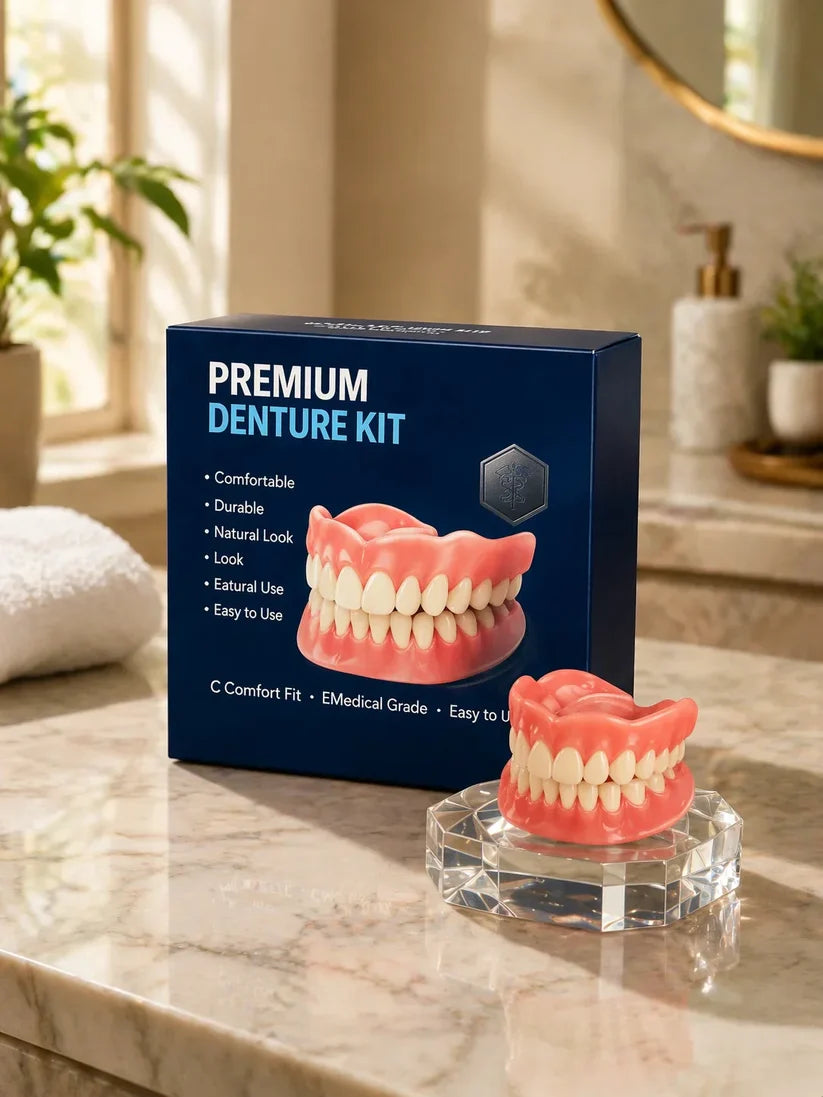 🌎Ends Today: 70% OFF! ⏰LUMIVO® Medical Full Denture with Strong Suctiond🦷Obtain American Dental Association (ADA) Certification