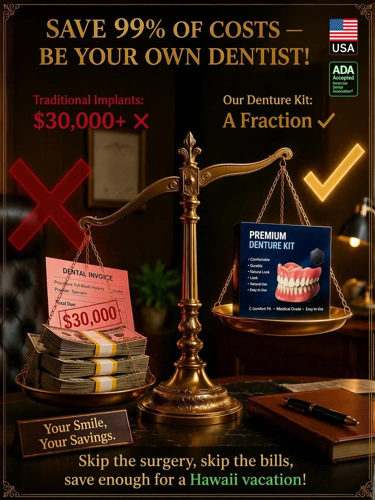 🌎Ends Today: 70% OFF! ⏰LUMIVO® Medical Full Denture with Strong Suctiond🦷Obtain American Dental Association (ADA) Certification