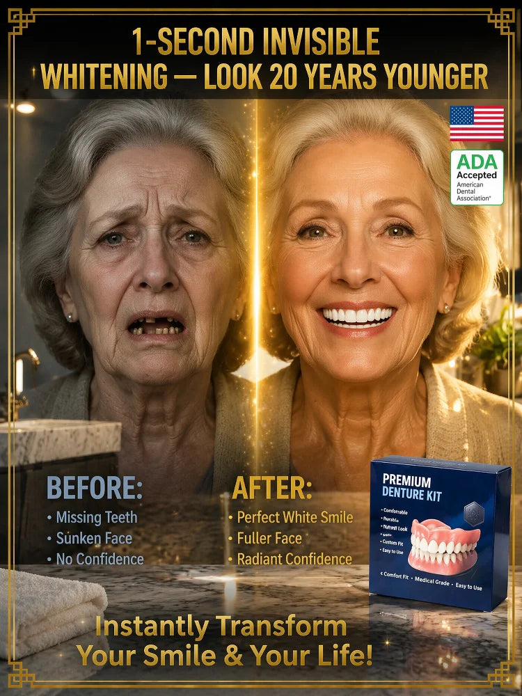 🌎Ends Today: 70% OFF! ⏰LUMIVO® Medical Full Denture with Strong Suctiond🦷Obtain American Dental Association (ADA) Certification