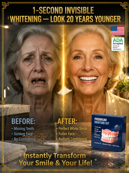 🌎Ends Today: 70% OFF! ⏰LUMIVO® Medical Full Denture with Strong Suctiond🦷Obtain American Dental Association (ADA) Certification